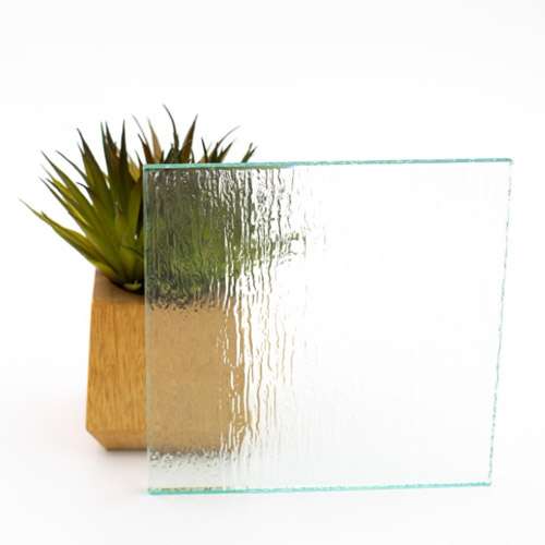 Rain textured glass sample