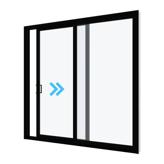 Standard inline sliding patio door
